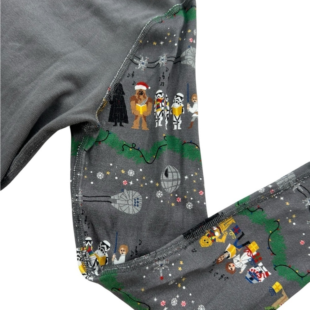 Hanna Andersson Star Wars Leia Christmas PJ Set Adult Grey Top Bottom Pajamas S - Picture 5 of 16